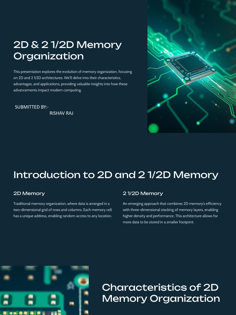 2D & 2.5D Memory Organization Insights | PDF | Computer Memory ...
