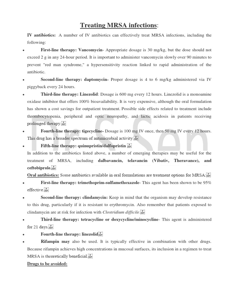 Treating MRSA Infections (15 Files Merged) | PDF | Topical Medication ...
