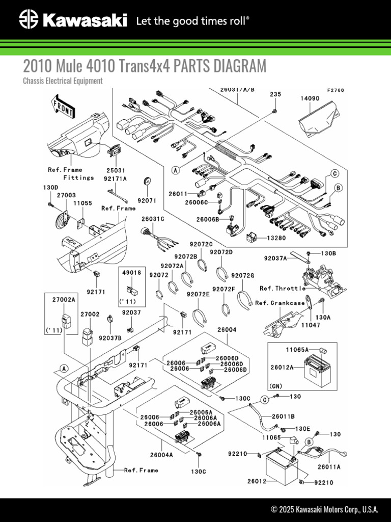 2010 Mule 4010 Electrical Parts List | PDF | Manufactured Goods | Vehicles