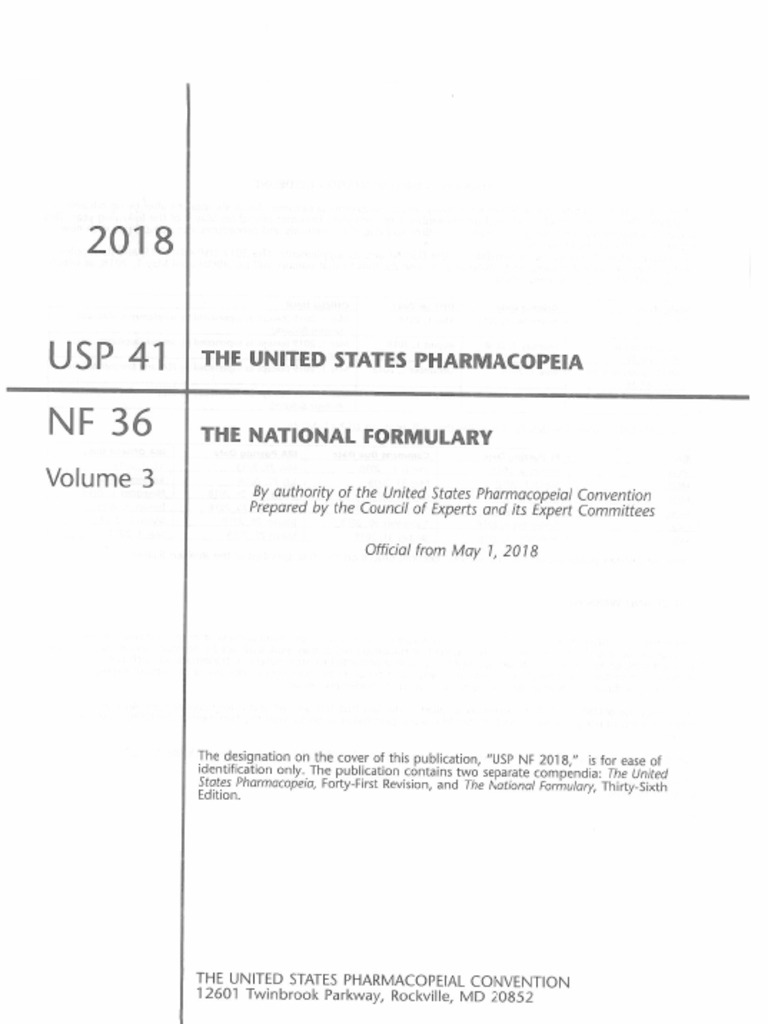 USP Vol 3 2018 | PDF