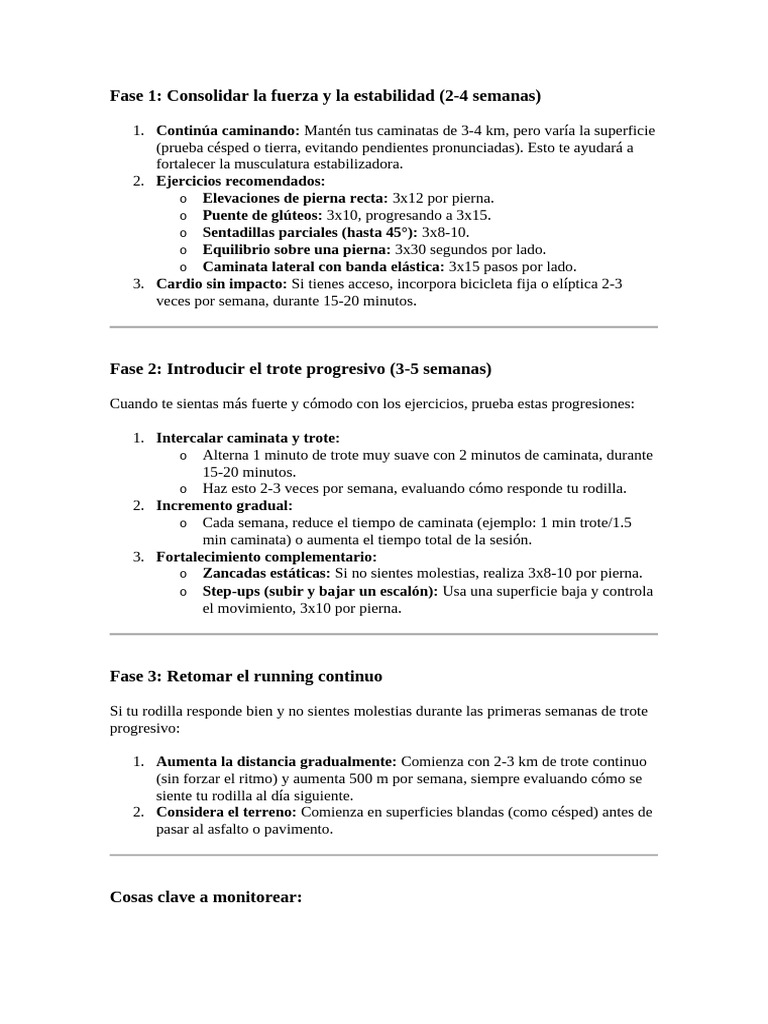 Rehabilitacion Rodilla Dic 24 | PDF
