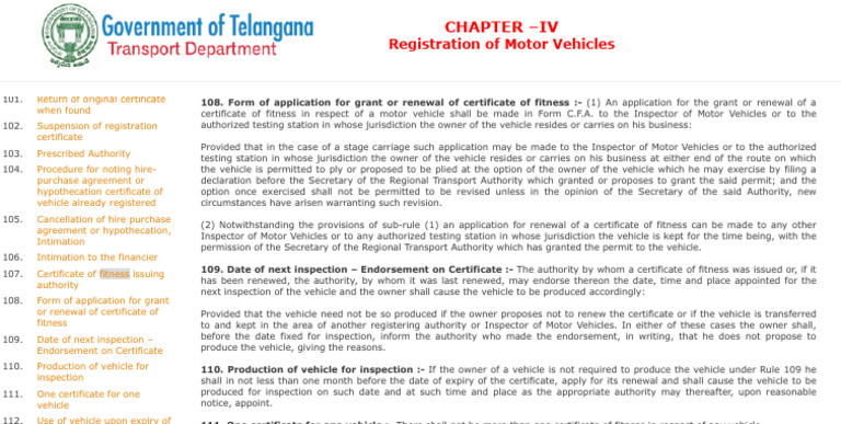 AP Vehicle Registration Procedures | PDF | Vehicles | Justice