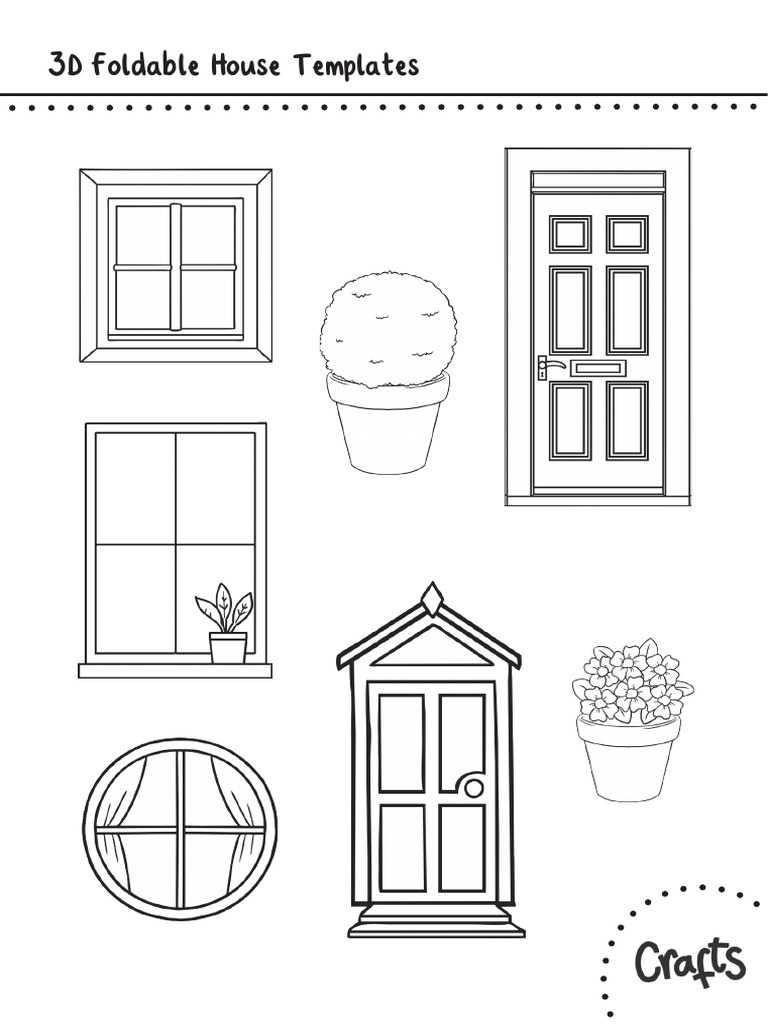 3D Foldable House Templates | PDF
