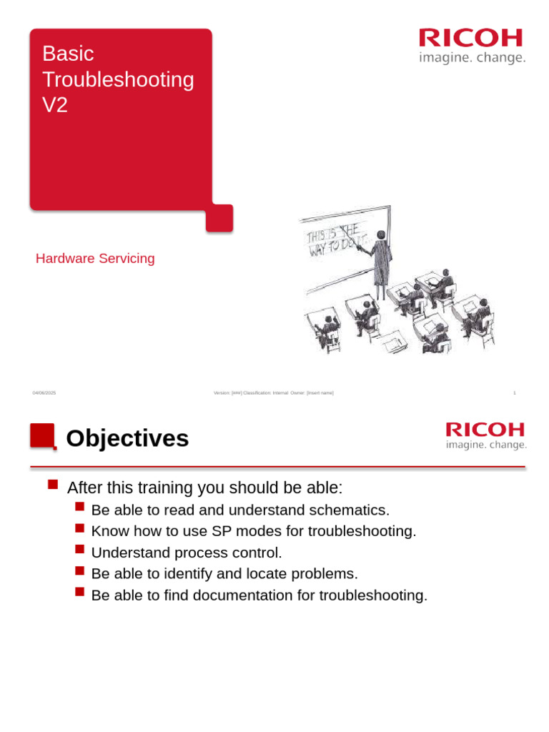 Basic Troubleshooting V2: Hardware Servicing | PDF | Electric Motor ...