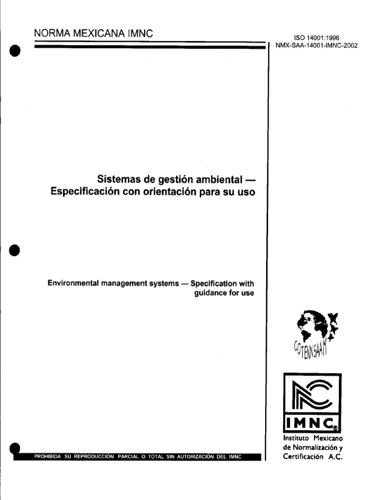 Norma Iso 14001 | PDF