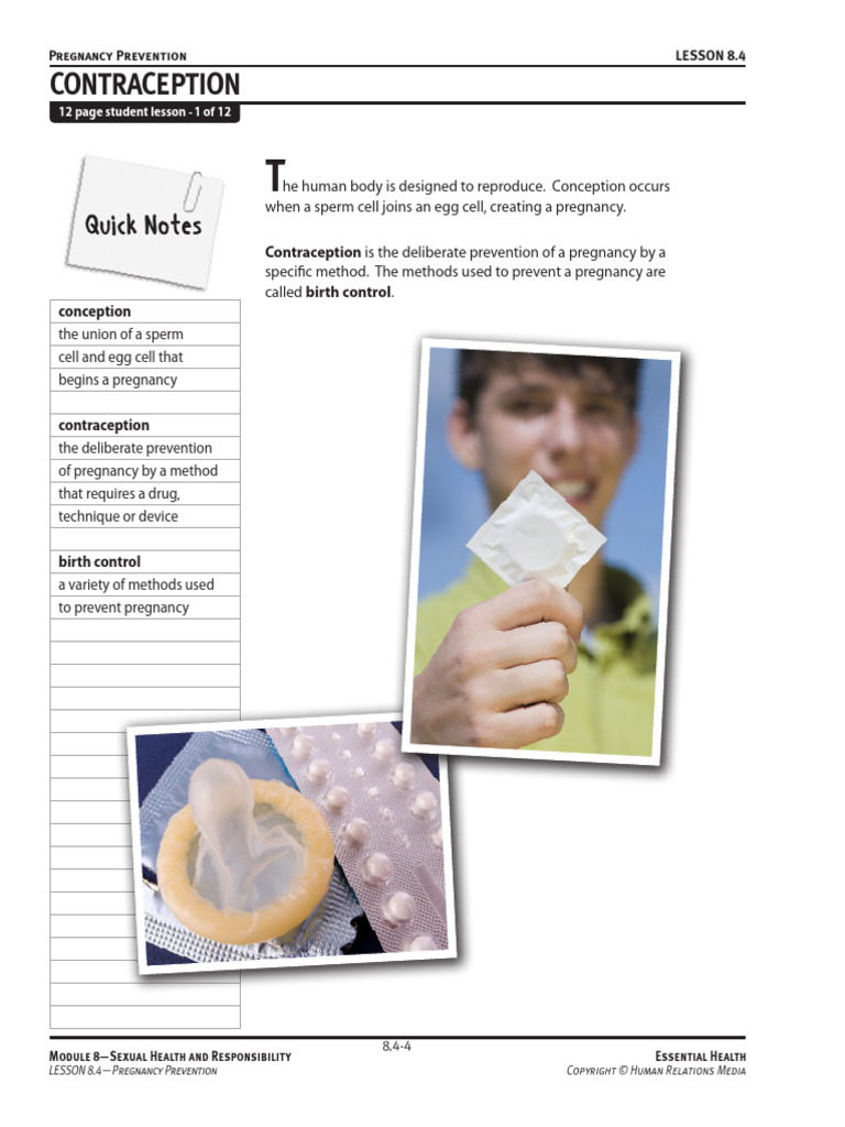 Teen Pregnancy Prevention Strategies | PDF | Birth Control | Menstrual ...