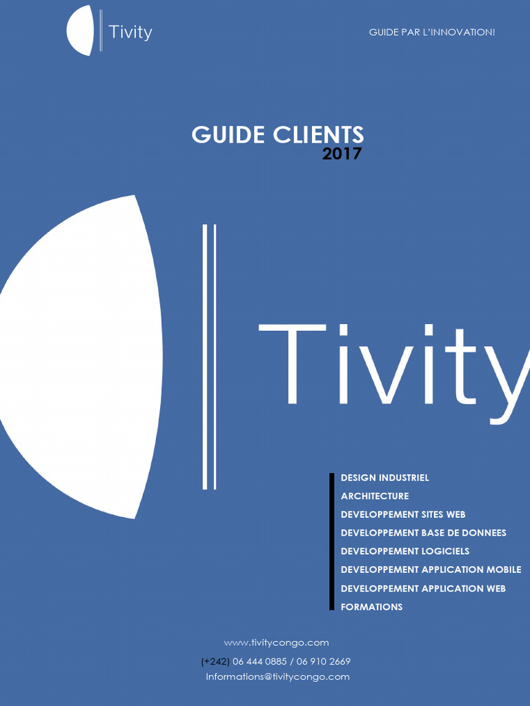 Services innovants de Tivity Congo | PDF | Conception | Développement ...