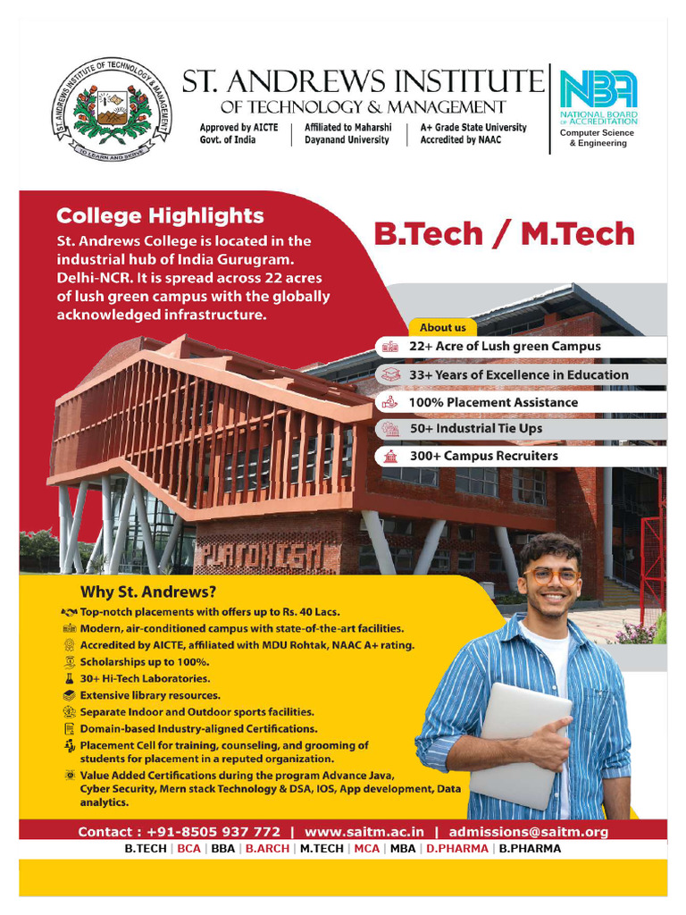 Btech & MtecH | PDF