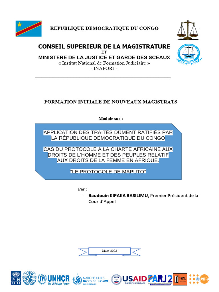 Application de l'Article 14 du Protocole de Maputo | PDF | Traité ...