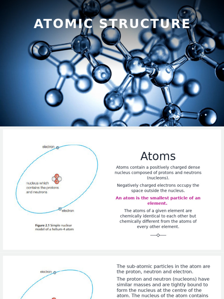 Understanding Atomic Structure and Bonds | PDF | Atomic Nucleus | Atoms