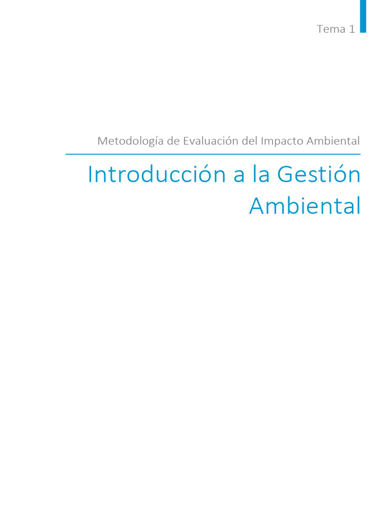 Gestión Ambiental y Evaluación de Impacto | PDF | Evaluación de impacto ...