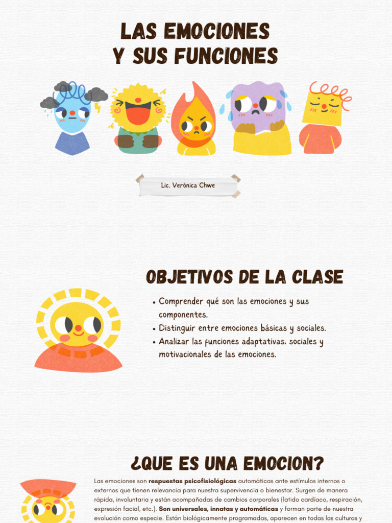 Funciones y Teorías de las Emociones | PDF | Las emociones | Motivacional