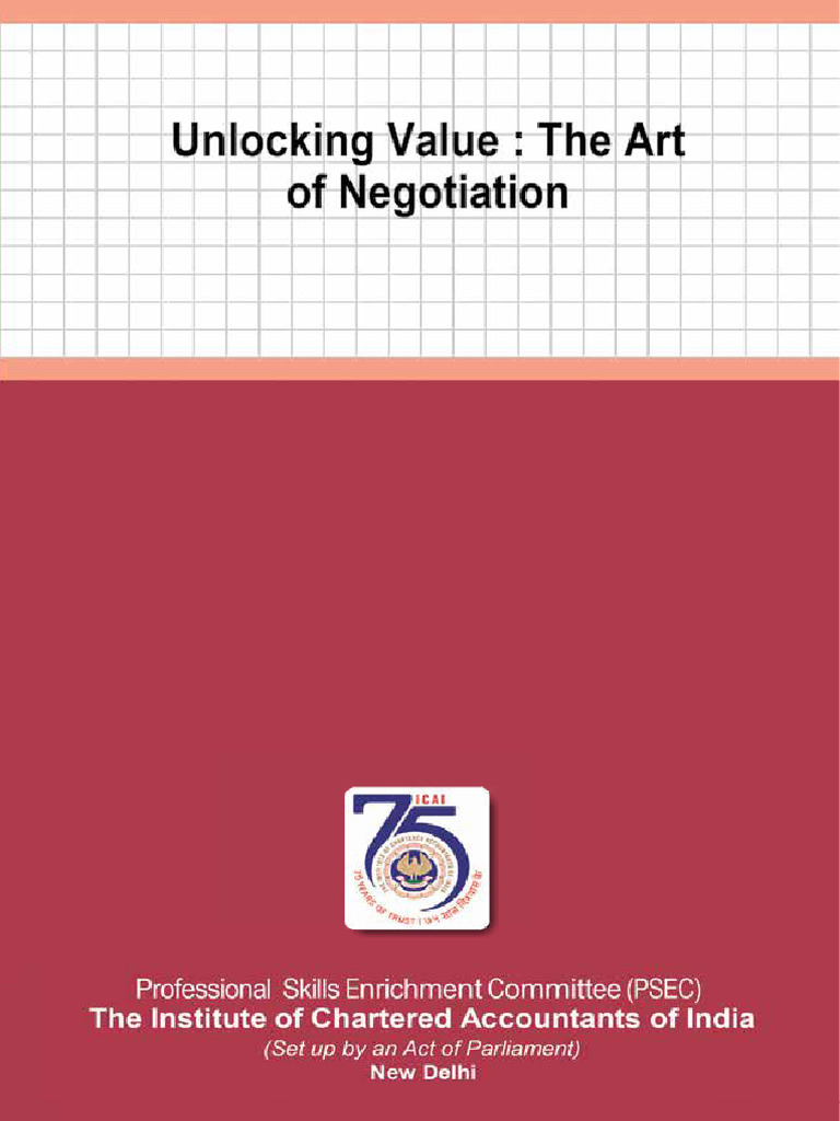 Mastering Negotiation Skills for CA | PDF | Negotiation | Risk