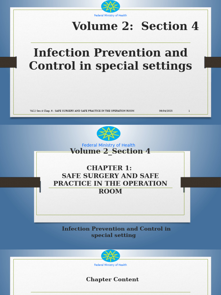 Vol 2 - Section 4 - Chapter 1 - Safe Surgery and Safe Practice in The ...
