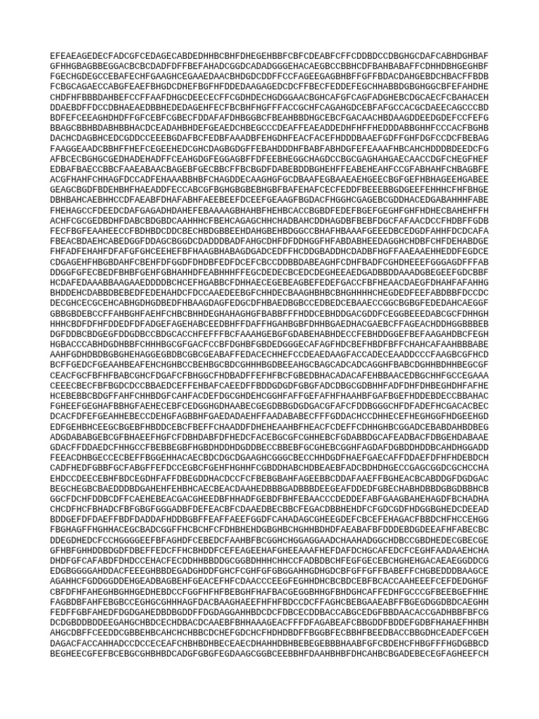 Random Character Sequence Analysis | PDF