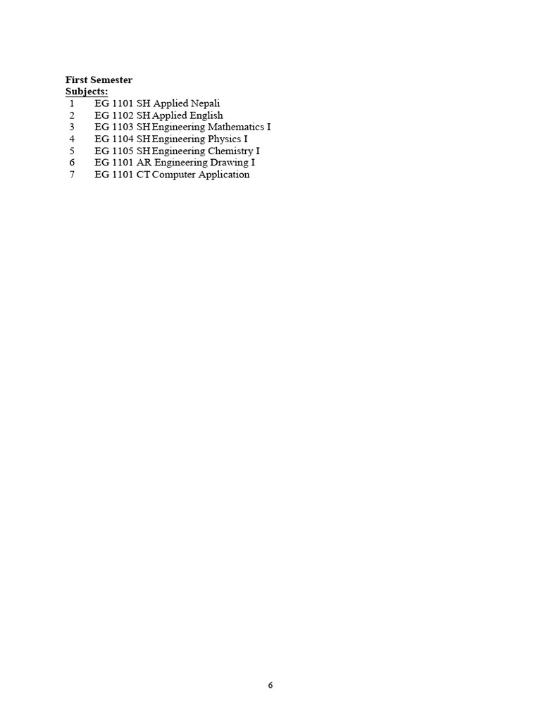 First Semester Diploma in Engineering All (WWW - Arjun00.com - NP) | PDF
