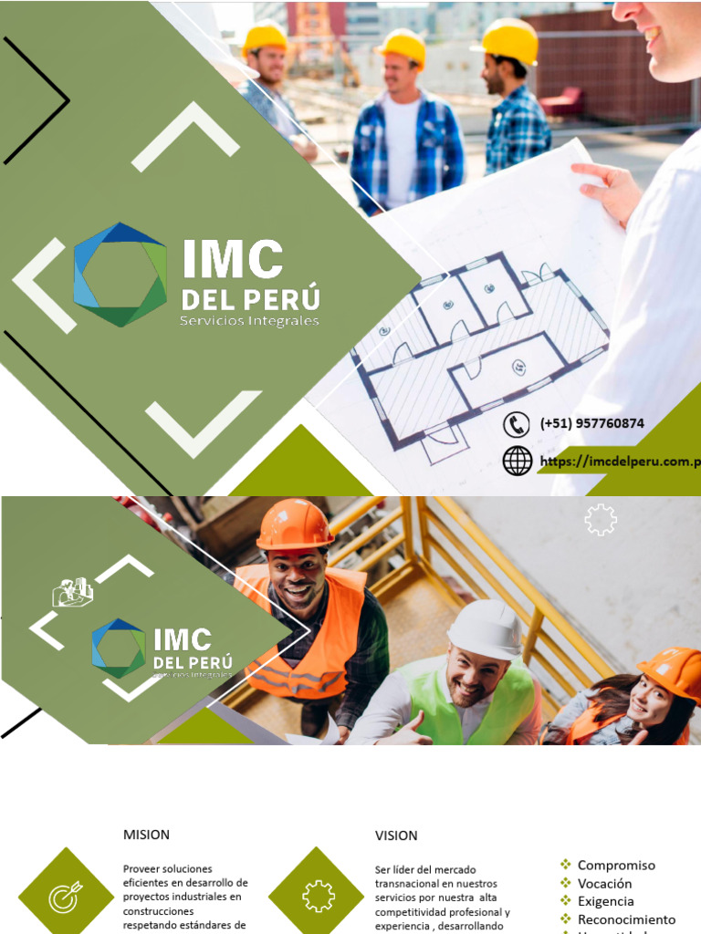 Brochure de IMC Constructora | PDF | Ingeniero civil