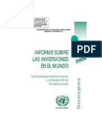 Informe 2008 Sobre Inversion Extranjera