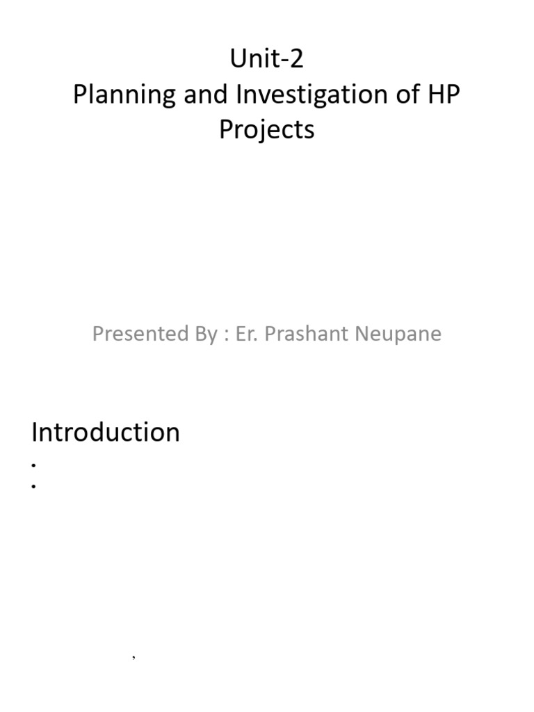 Hydropower Project Planning Guide | PDF | Reservoir | Environmental ...