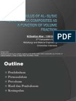 PPT Elastic Modulus of Al–Si/SiC Metal Matrix Composites as a Function of Volume Fraction