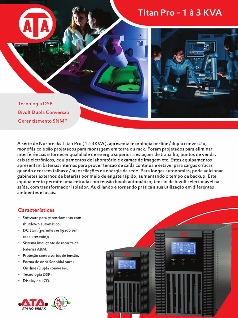 ATA - Titan Pro 1 A 3 KVA | PDF