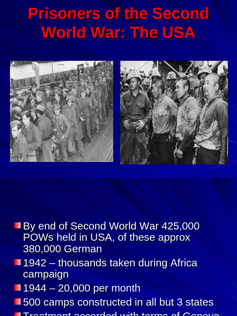 WWII POWs in the USA: German and Japanese | PDF | Prisoner Of War | Warfare