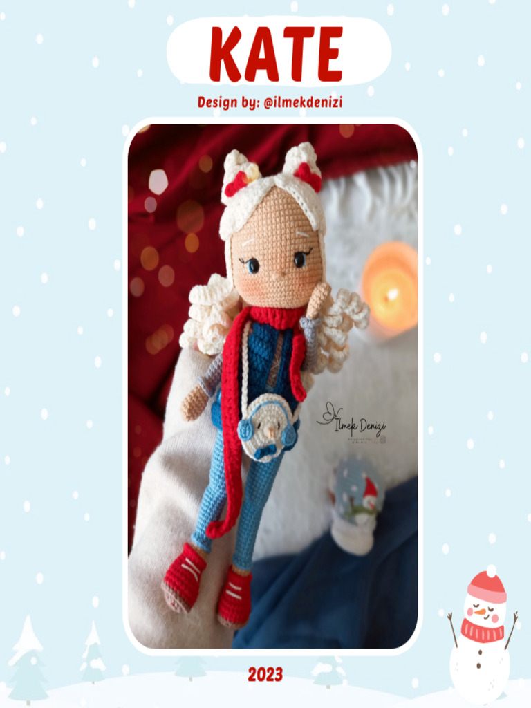 Crochet Kate Doll Pattern Guide | PDF | Crochet | Yarn