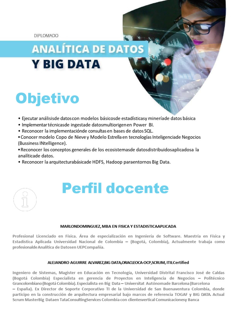 Diplomado en Big Data y Analítica | PDF | SQL | Big Data