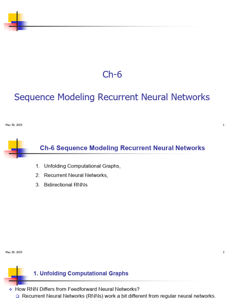 RNNs: Sequence Modeling Explained | PDF | Deep Learning | Cognitive Science