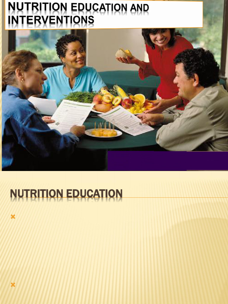 Chapter 3. Nutrition Education and Interventions | PDF | Human ...
