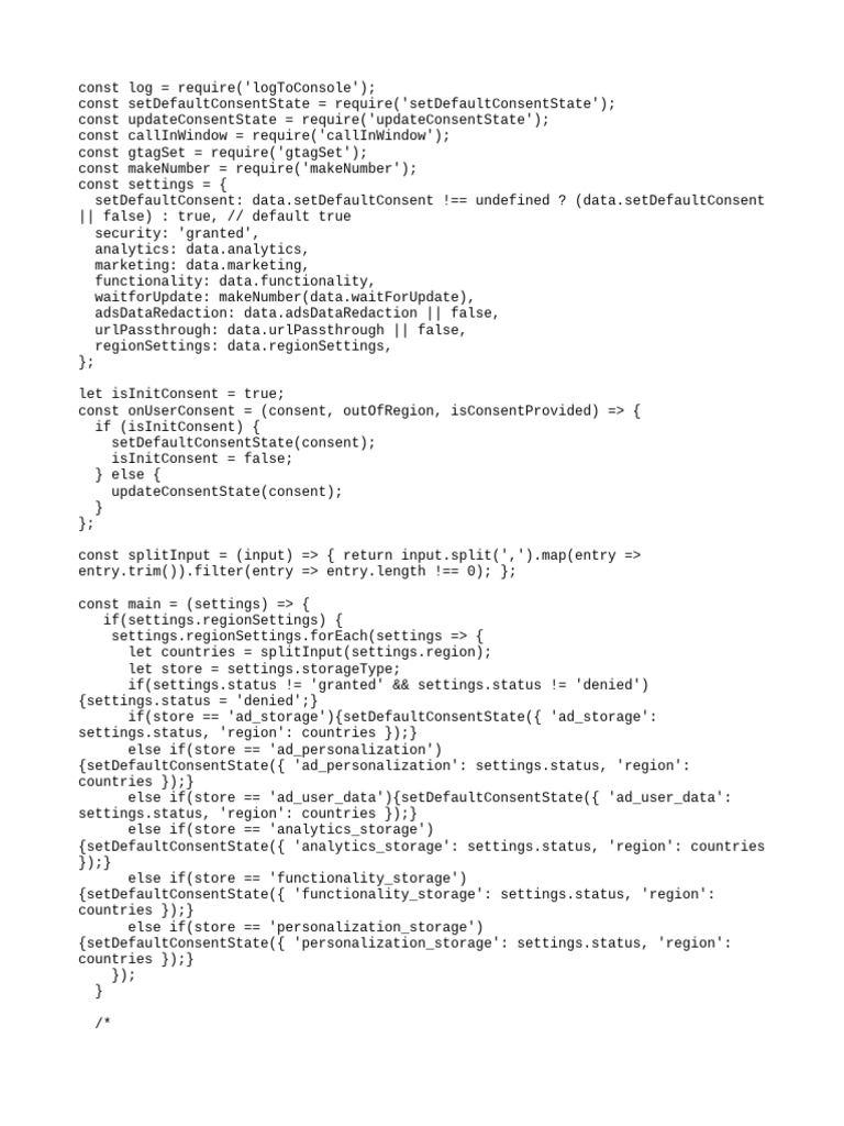 Consent Management Settings Update | PDF | Computer Programming ...