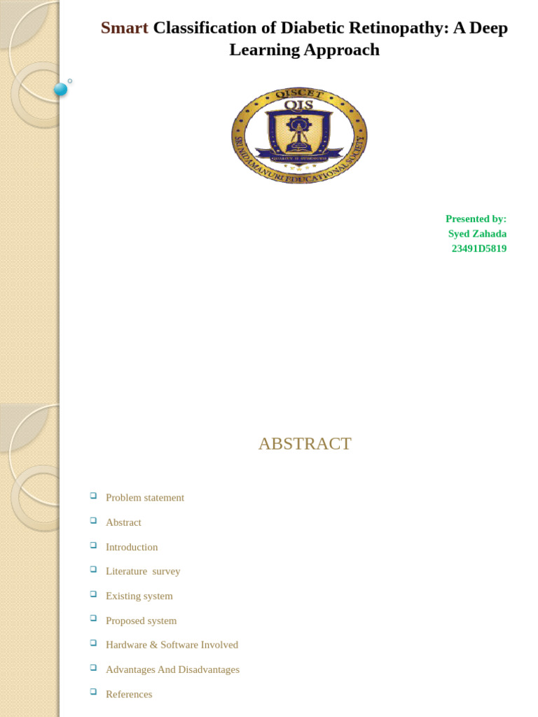 Classification of Diabetic Retinopathy | PDF