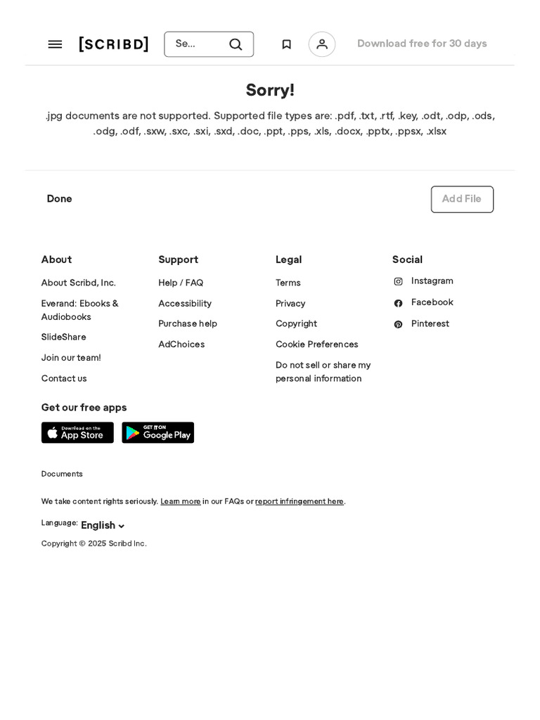 Scribd Upload File Format Guide | PDF
