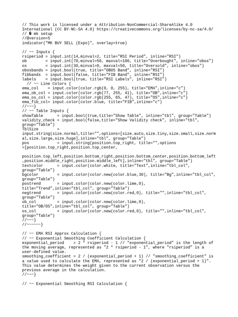 MK Buy Sell Indicator Script | PDF | Mathematics | Data Analysis