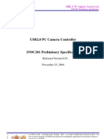 USB2.0 PC Camera Controller: Released Version 0.93 November 25, 2004