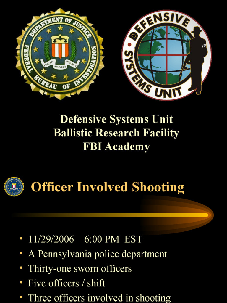 FBI Analysis on PA Police Shootout | PDF