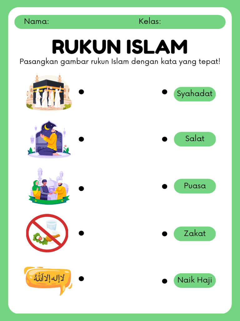 Gambar dan Pasangan Rukun Islam | PDF