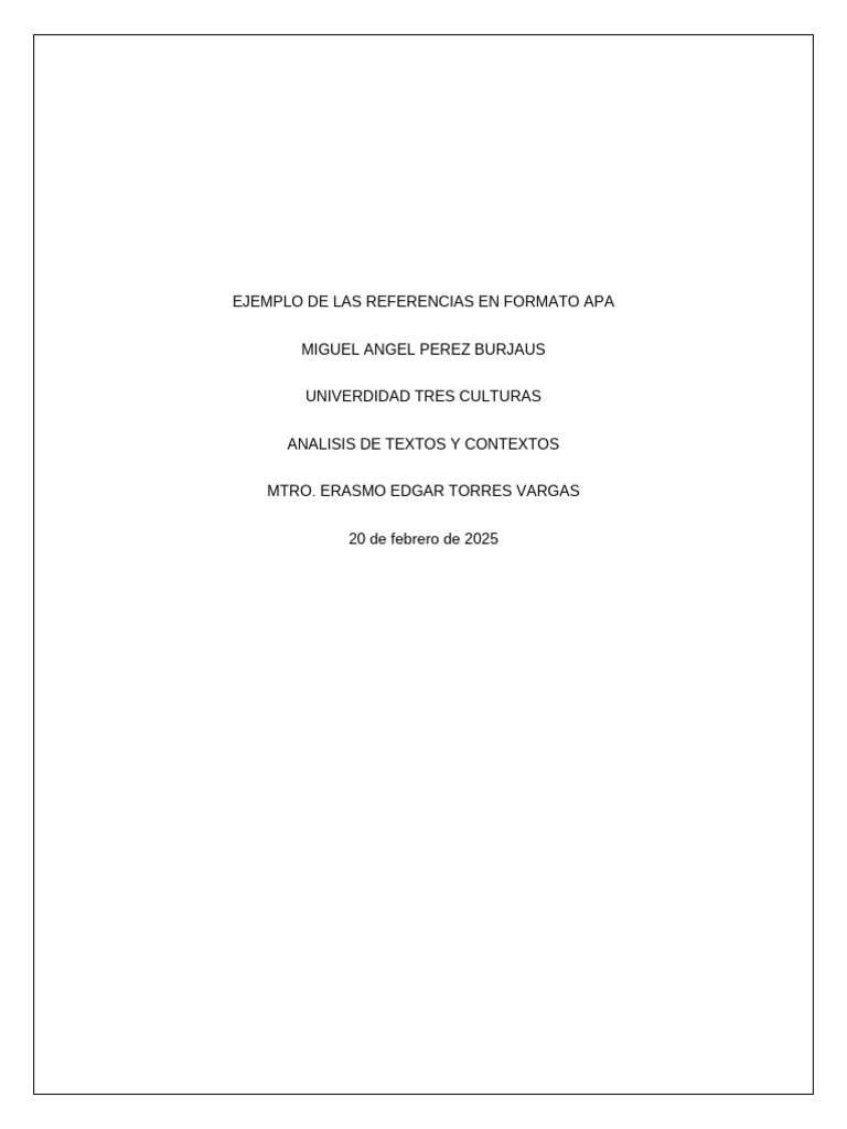 Ejemplos de Referencias en Formato APA | PDF | Inteligencia artificial ...