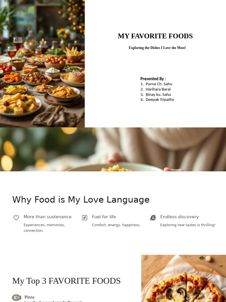 My Favorite Foods A Personal Essay PDF