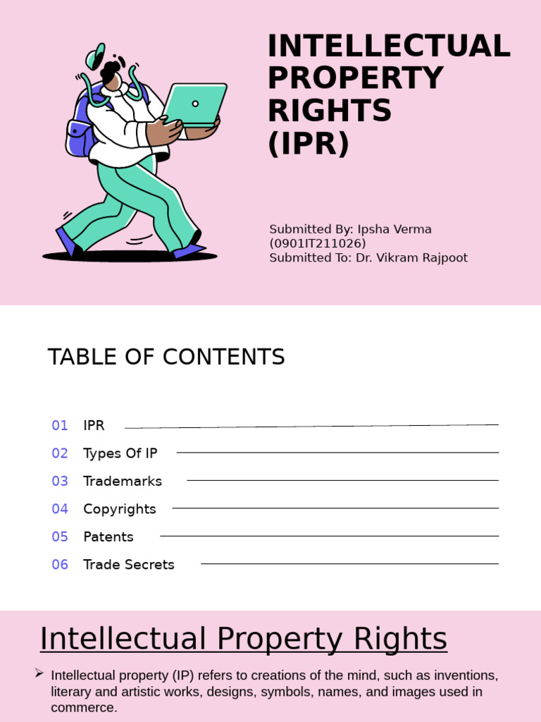 Understanding Intellectual Property Rights | PDF | Intellectual ...