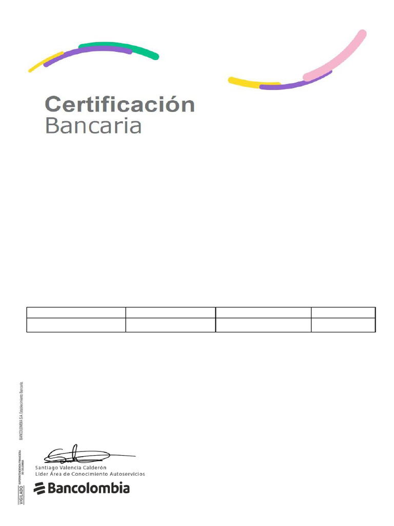 Certificacion Bancaria Pdf