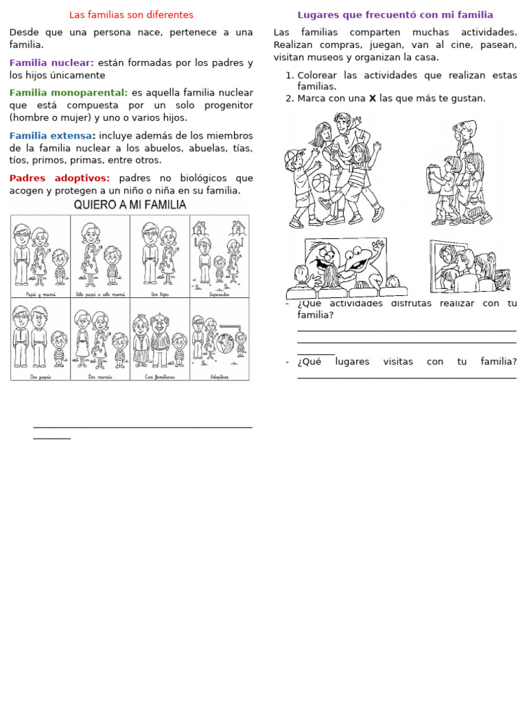 Actividades - Integrado 19 Al 23 Mayo Mi Árbol Familiar | PDF