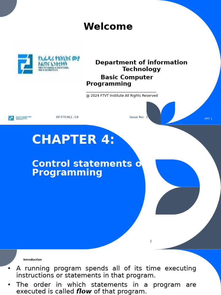 Control Statements in C++ Programming | PDF | Control Flow | Software ...