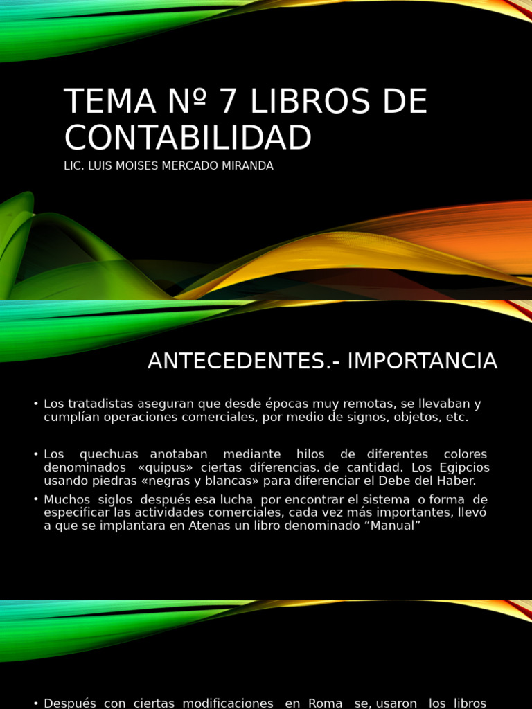 Importancia y Clases de Libros Contables | PDF | Contabilidad
