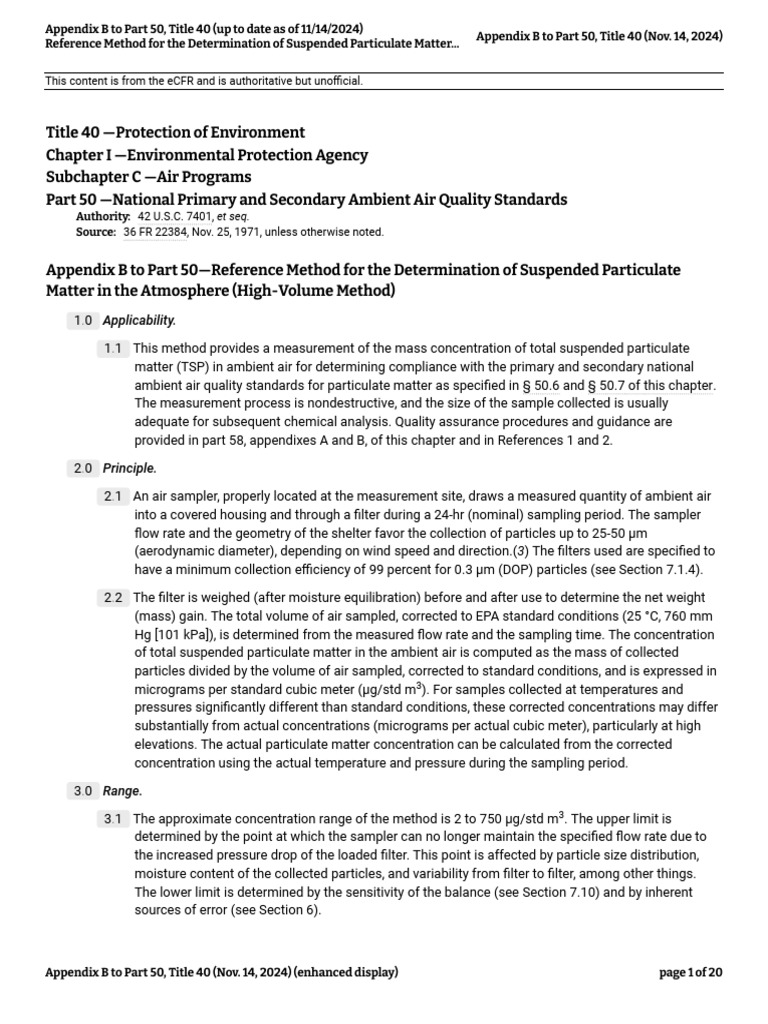 Air Quality Standards for Particulate Matter | PDF | Flow Measurement ...