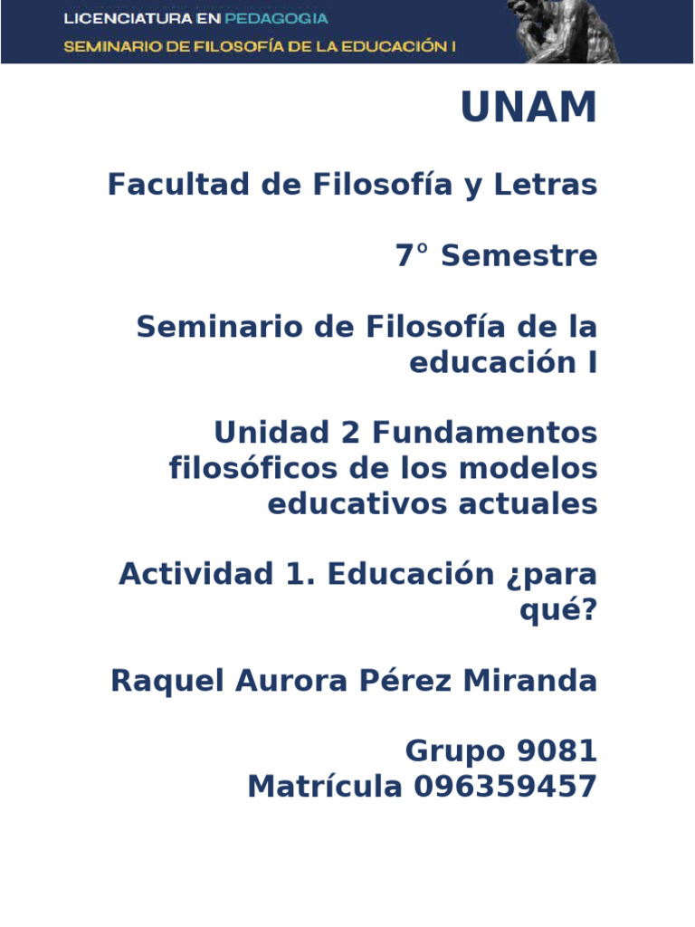 Fundamentos Filosóficos de la Educación | PDF | Aprendizaje | Enseñando