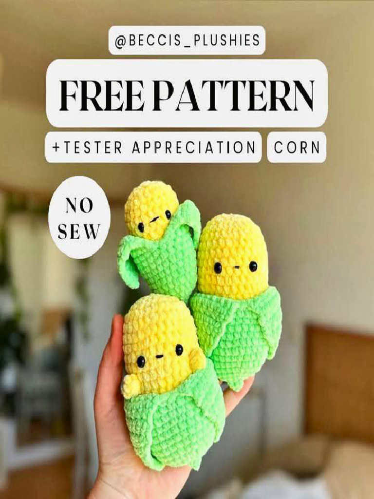 Free Elote Crochet Pattern | PDF | Crochet | Handicrafts