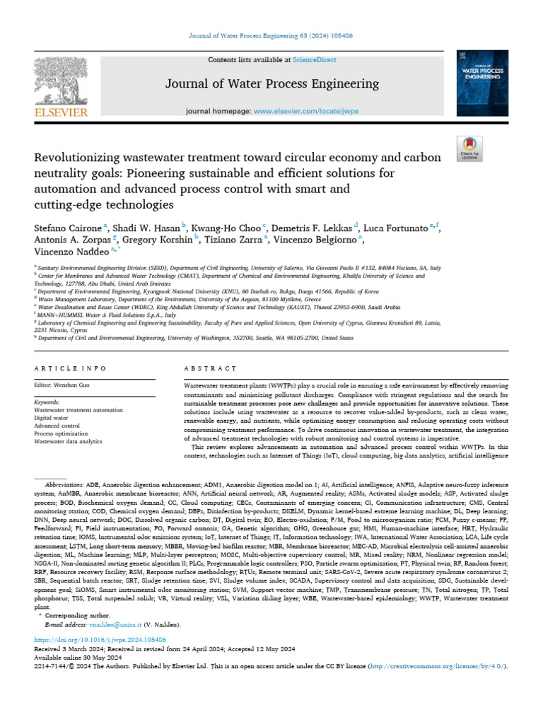 Waste Water Reduction | PDF | Internet Of Things | Sewage Treatment