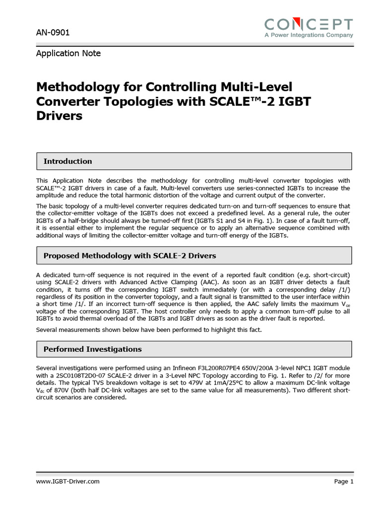 Methodology For Controlling Multi-Level Converter Topologies | PDF ...