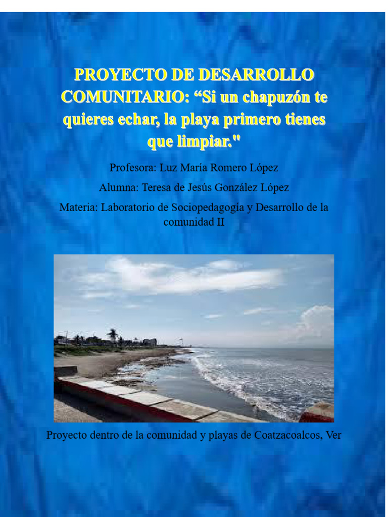 Actividad 5.1 Proyecto de Desarrollo Comunitario | PDF | Residuos | México